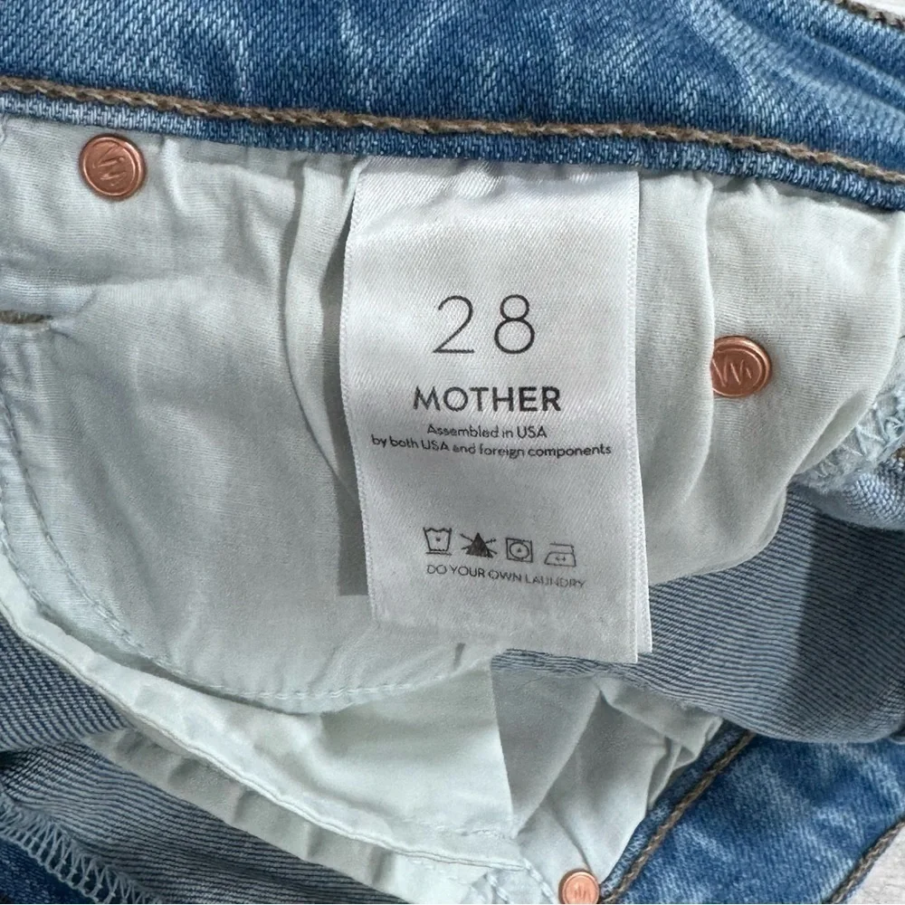 MOTHER THE MID RISE DAZZLER ANKLE FRAY KEANS - Hopeless Romantic - Sz-28 - Picture 8 of 12